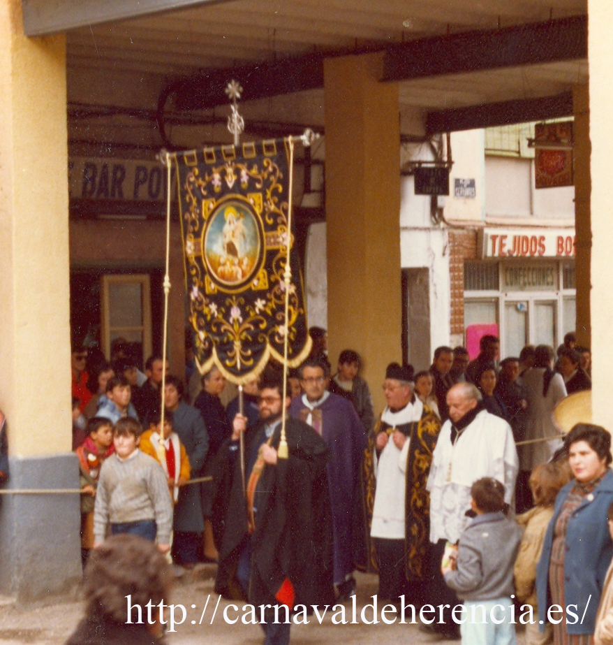 Estandarte de Animas, Ofertorio del Carnaval de Herencia Años 80