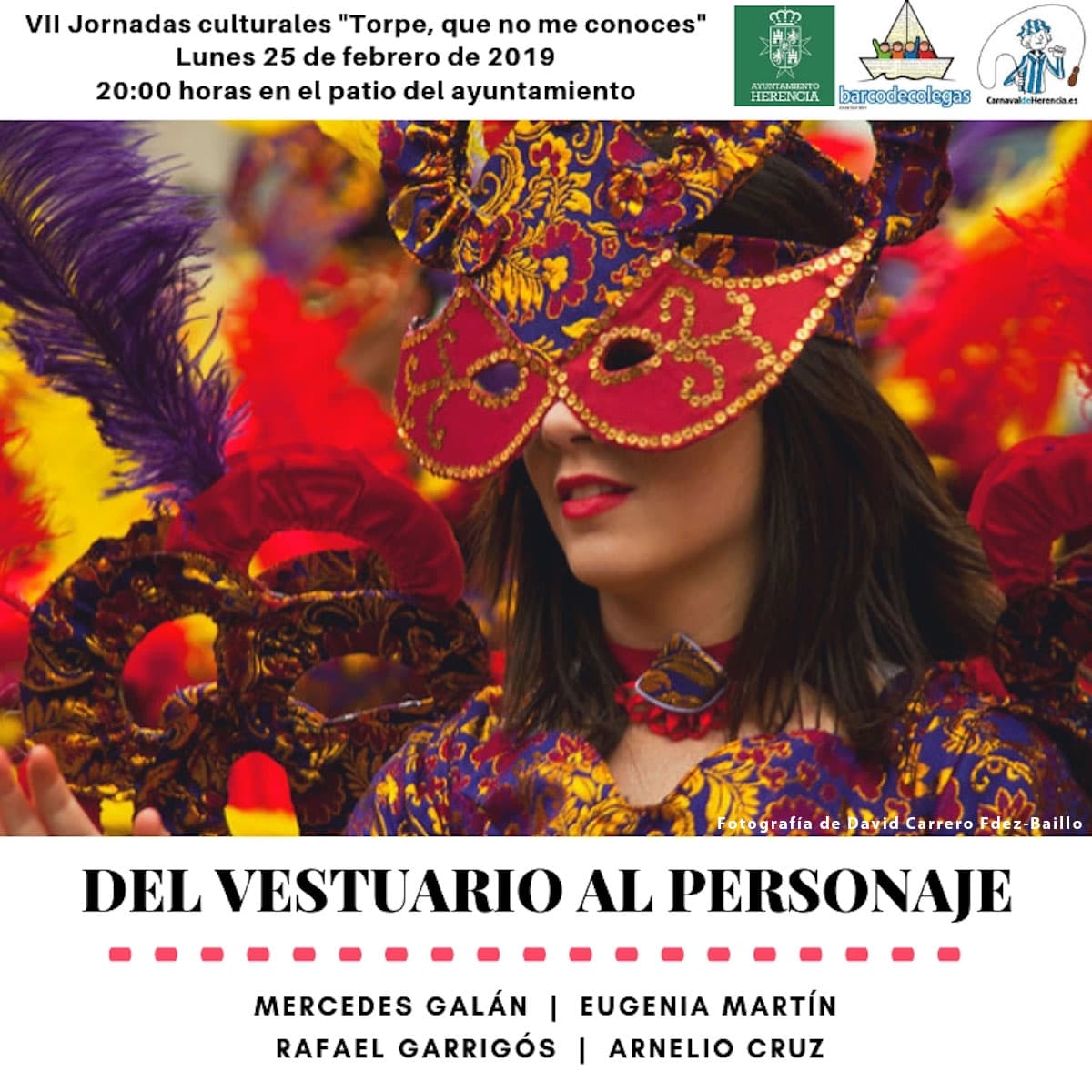 “Del vestuario al personaje” en las Jornadas Culturales del Carnaval de Herencia