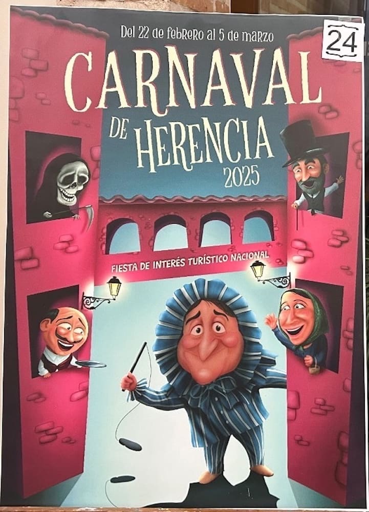 Cartel del Carnaval de Herencia 2025.